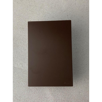 Placa Cega com Suporte 4x2 - RECTA CHOCOLATE SATIN FOSCO